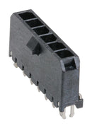 MOLEX 43650-0619 Pin Header, Power, Wire-to-Board, 3 mm, 1 Rows, 6 Contacts, Through Hole Straight