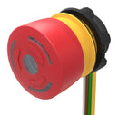 EAO 84-5321.2B40 Emergency Stop Switch, SPST-NC, Twist to Release, Cable, 3 A, 120 V