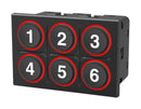 EAO K09-01.000003 Keypad, In-Cabin, Hardwired, 09 Series, 2 x 3