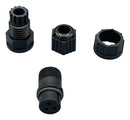 NORCOMP 868-03A-203KIT Circular Connector, Circular Cable Kit, Cavalier Series, Cable Mount Receptacle, 3 Contacts