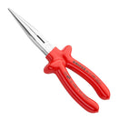 KNIPEX 26 17 200 Pliers, Long Snipe Nose, Side Cut, 200mm OAL, Vanadium Steel