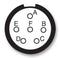 AMPHENOL LTD D38999/20WB98PA Circular Connector, MIL-DTL-38999 Series III, D38999/20 Series, Wall Mount Receptacle, 6 Contacts