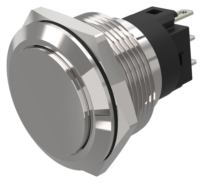 EAO 82-6561.2000 Vandal Resistant Switch, 82 Series, 22 mm, SPDT, Maintained, Round Raised Flat Flush, Natural