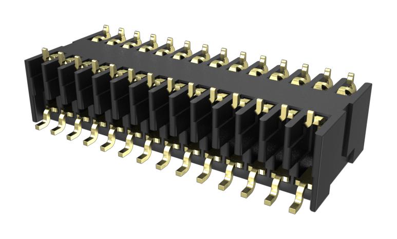 AMPHENOL COMMUNICATIONS SOLUTIONS 10151806-001TRLF Spring Loaded Connector, Compression Connector, 1.25 mm, 2 Row, 28 Contacts, Surface Mount