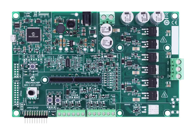MICROCHIP EV18H47A Development Board, ATSAME70N21, 3 Phase PMSM and BLDC Motor Driver