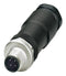 PHOENIX CONTACT 1404415 Sensor Connector, IP67, M12, Male, 4 Positions, Screw Pin, Straight Cable Mount 1404415, SACC-M12MS-4CON-PG11-M PWR