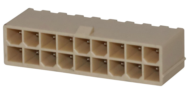 TE CONNECTIVITY 4-1775099-6 Pin Header, Wire-to-Board, 1.4 mm, 2 Rows, 18 Contacts, Through Hole Straight, ATX Series