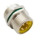 BULGIN LIMITED PXMBNI78FPM05APC78 Sensor Connector, Buccaneer Series, 7/8", Male, 5 Positions, PCB Pin, Straight Panel Mount