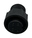 NORCOMP 868-04B-203R001. CIRCULAR CONNECTOR, RCPT, 4POS, SOLDER