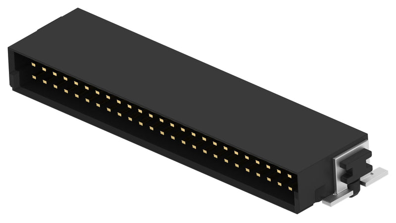 ERNI - TE CONNECTIVITY 154765-E Pin Header, Board-to-Board, 1.27 mm, 2 Rows, 50 Contacts, Surface Mount Right Angle, SMC Series