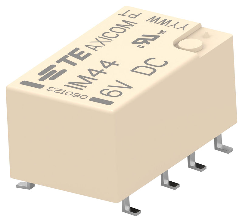 AXICOM - TE CONNECTIVITY IM44SR Signal Relay, 6 VDC, DPDT, 2 A, IM Series, SMD, Latching Single Coil