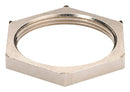 WISKA 10063212 Locknut, M20 x 1.5, Brass, Nickel, 4.7 mm, EMMU-EMV Series