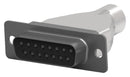 TE CONNECTIVITY 5747539-1 D Sub Connector Housing, 15 Ways, D Sub, DA, AMPLIMITE HDP-20 Series, Receptacle, Steel Body
