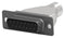 TE CONNECTIVITY 5747539-1 D Sub Connector Housing, 15 Ways, D Sub, DA, AMPLIMITE HDP-20 Series, Receptacle, Steel Body