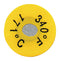 OMEGA TL-S-150-50 Temperature Label, Non-Reversible Round, 1 Point, 66&deg;C, 1 s, Pack of 50, TL-S Series