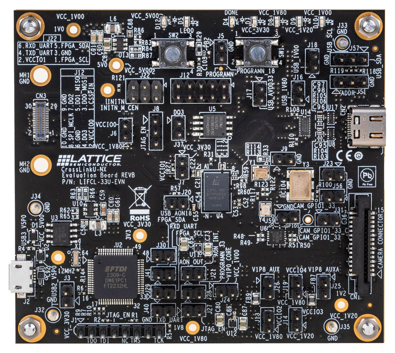 LATTICE SEMICONDUCTOR LIFCL-33U-EVN Evaluation Kit, LIFCL-33U, CrossLinkU-NX, FPGA