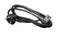 MULTICOMP PRO GW-151830 Mains Power Cord, 90&deg; BS 1363A Plug to 90&deg; IEC 60320-1 C15, 2 m, 10 A, 250 V, Black
