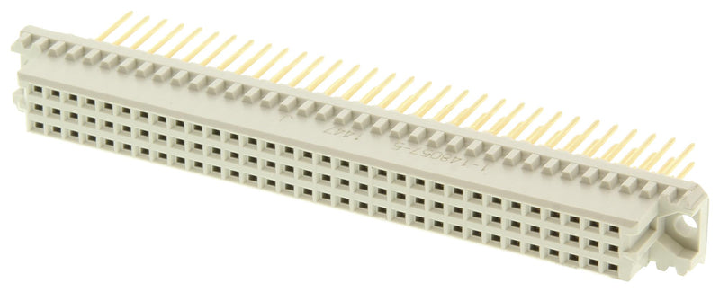 AMP - TE CONNECTIVITY 1-148057-5 DIN 41612 Connector, 96 Contacts, Receptacle, 2.54 mm, 3 Row, a + b + c