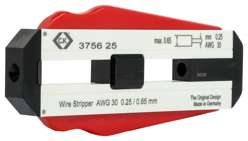 CK TOOLS T3756 25 Wire Stripper, Precision, 30 AWG / 0.25mm Capacity PVC, PTFE & Coated Wire GTIN UPC EAN: 5013969497908