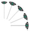 WERA 05136070001 Screwdriver Set, 4 x 200mm, 5 x 200mm, 6 x 200mm, 7 x 200mm, 8 x 200mm Hex-Plus T Handle, 5 Pieces