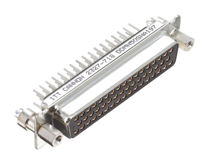 ITT CANNON DDMN50SNA197 D SUB CONN, DD, RCPT, 50POS, SOLDER