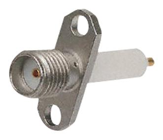 RADIALL R124464000W RF / Coaxial Connector, SMA Coaxial, Straight Flanged Jack, 50 ohm, Beryllium Copper