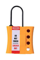 MULTICOMP PRO MP014050 Lockout Hasp, Nylon, 3mm Shackle, 61mm x 107mm, Accommodate 4 Padlocks