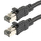 L-COM TRD824-BLK-50F Ethernet Cable, Cat8, RJ45 Plug to RJ45 Plug, FTP (Foiled Twisted Pair), Black, 15.2 m, 50 ft