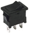 C&K COMPONENTS DA102J12S215PQF ROCKER SWITCH, SPST, 16A, 125VAC, BLACK