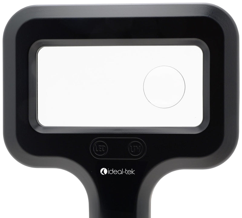 IDEAL-TEK LE-HHUVWE.IT UV Magnifier, Handheld, Industrial Inspection, Dermatology, Trauma, EU Plug, 2.25x, 4x, 37mm