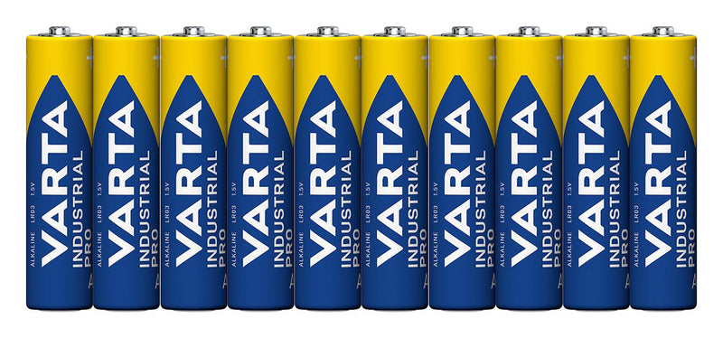 VARTA 4003211111 Battery, 1.5 V, AAA, Alkaline, 1.27 Ah, Raised Positive and Flat Negative, 10.5 mm
