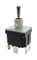 MULTICOMP PRO MP1HAD3T1B1M1N1S-5 Toggle Switch, Sealed, On-Off-On, DPDT, Non Illuminated, MP Toggle Switches DPDT, Panel Mount, 12 A