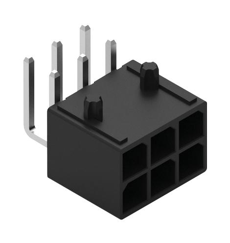 WURTH ELEKTRONIK 657006230201 Pin Header, Wire-to-Board, 5.7 mm, 2 Rows, 6 Contacts, Through Hole Straight, WR-MPC5 Series