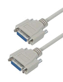 L-COM CSMN15FF-2.5 Computer Cable, D Subminiature Socket, 15 Way, D Subminiature Socket, 15 Way, 2.5 ft, 762 mm