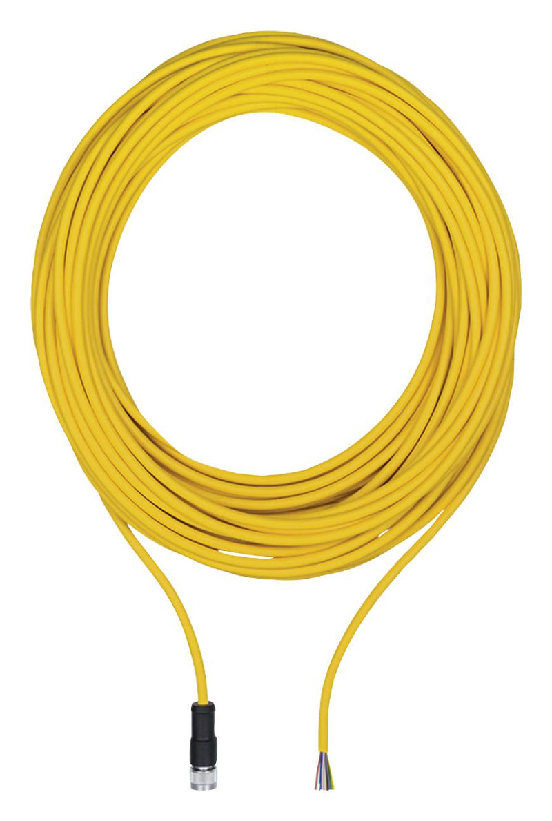 PILZ 540321 Sensor Cable, M12 Receptacle, Free End, 8 Positions, 10 m, 32.8 ft PSEN cable axial M12 8-pole 10m