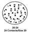 ITT CANNON KPT06E20-24P Circular Connector, KPT Series, MIL-DTL-26482 Series I, Straight Plug, 24 Contacts, Solder Pin