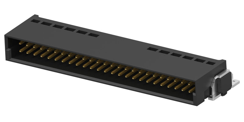 ERNI - TE CONNECTIVITY 054596-E Pin Header, Board-to-Board, 1.27 mm, 2 Rows, 50 Contacts, Surface Mount Right Angle, SMC Series