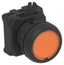 ALCOSWITCH - TE CONNECTIVITY IPE22FLILOR Industrial Pushbutton Switch, IPE Series, 22.5 mm, SPST-1NC / 1NO, Momentary, Round Flush, Orange