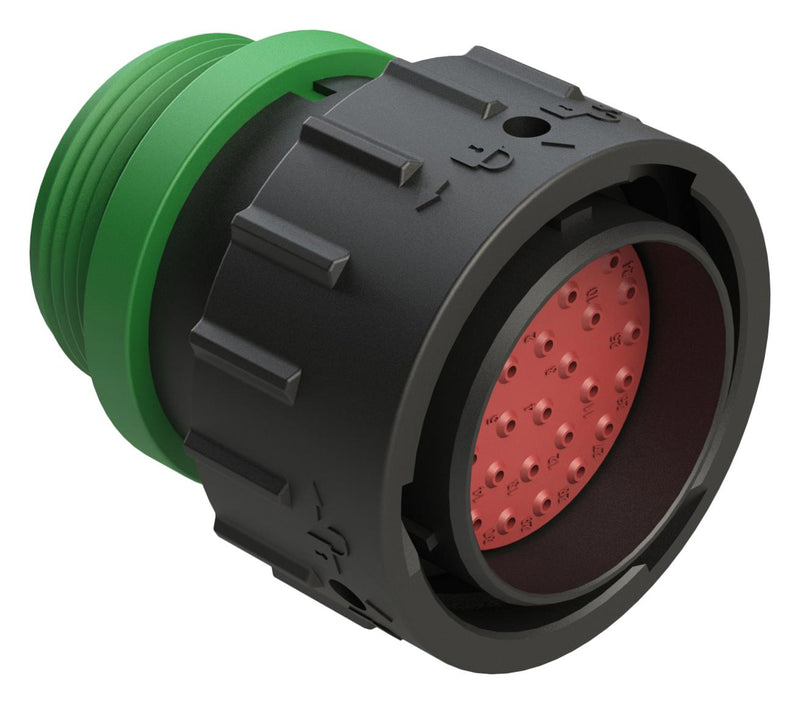 AMPHENOL SINE/TUCHEL AHDP06-24-33PN-STA CIRCULAR CONNECTOR, PLUG, 24-33, CRIMP