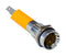 CML INNOVATIVE TECHNOLOGIES 190502Z2 LED Panel Mount Indicator, Recessed, Yellow, 12 V, 8 mm, 19 mA, 30 mcd, IP67