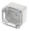 HAMMOND 1554A2GYCL Plastic Enclosure, Flat Lid, Multipurpose, Polycarbonate, 41 mm, 51 mm, 52 mm, IP68
