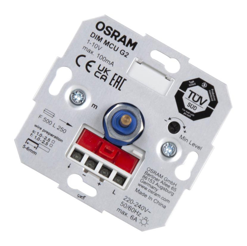 OSRAM DIM-MCU-G2 Dimmer Module, Analogue, 1-Channel, 230VAC, 6A, IP20