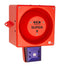 CLIFFORD AND SNELL 245374 Audio/Visual Signal Device, Flashing, Blue, 120 dBA, 24 VDC, Cable, IP66