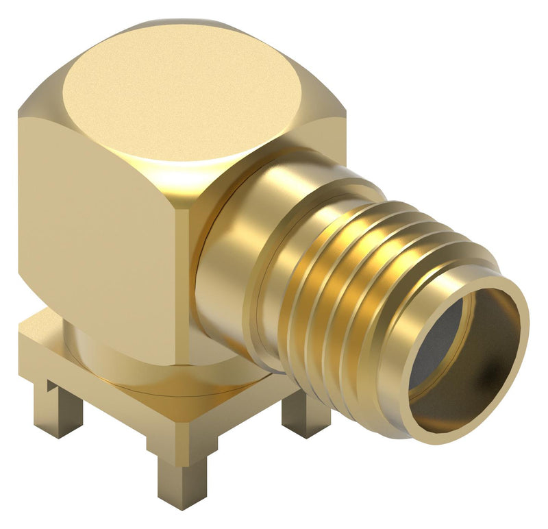 WURTH ELEKTRONIK 60316002111357 RF / Coaxial Connector, SMA Coaxial, Right Angle Jack, Through Hole Right Angle, 50 ohm
