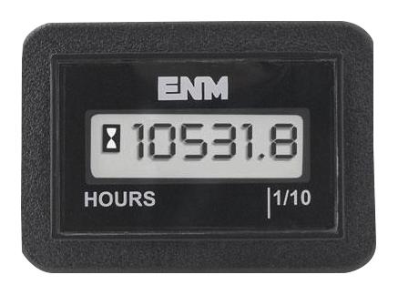 ENM T44D69A LCD HOUR METER, 6 DIGIT, 115-275VAC/DC