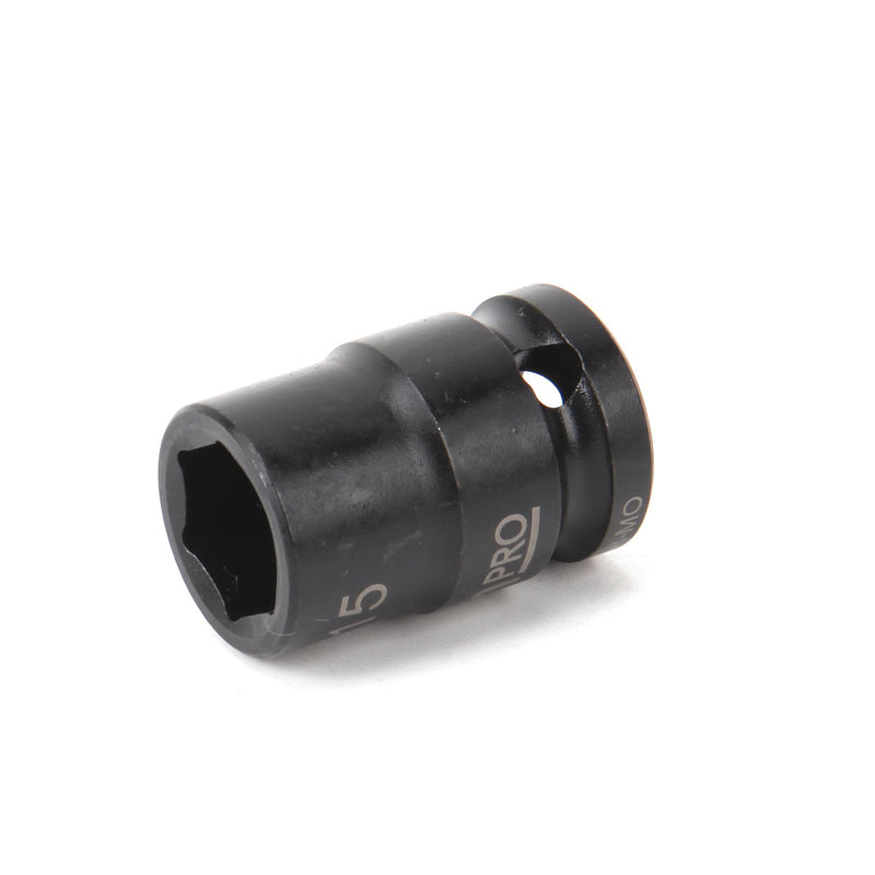 MULTICOMP PRO MP12-CRMO15 Socket, Hex, 15 mm x 38 mm, 1/2" Drive Size, Chromium Molybdenum Steel, DIN3121, Auto Repair