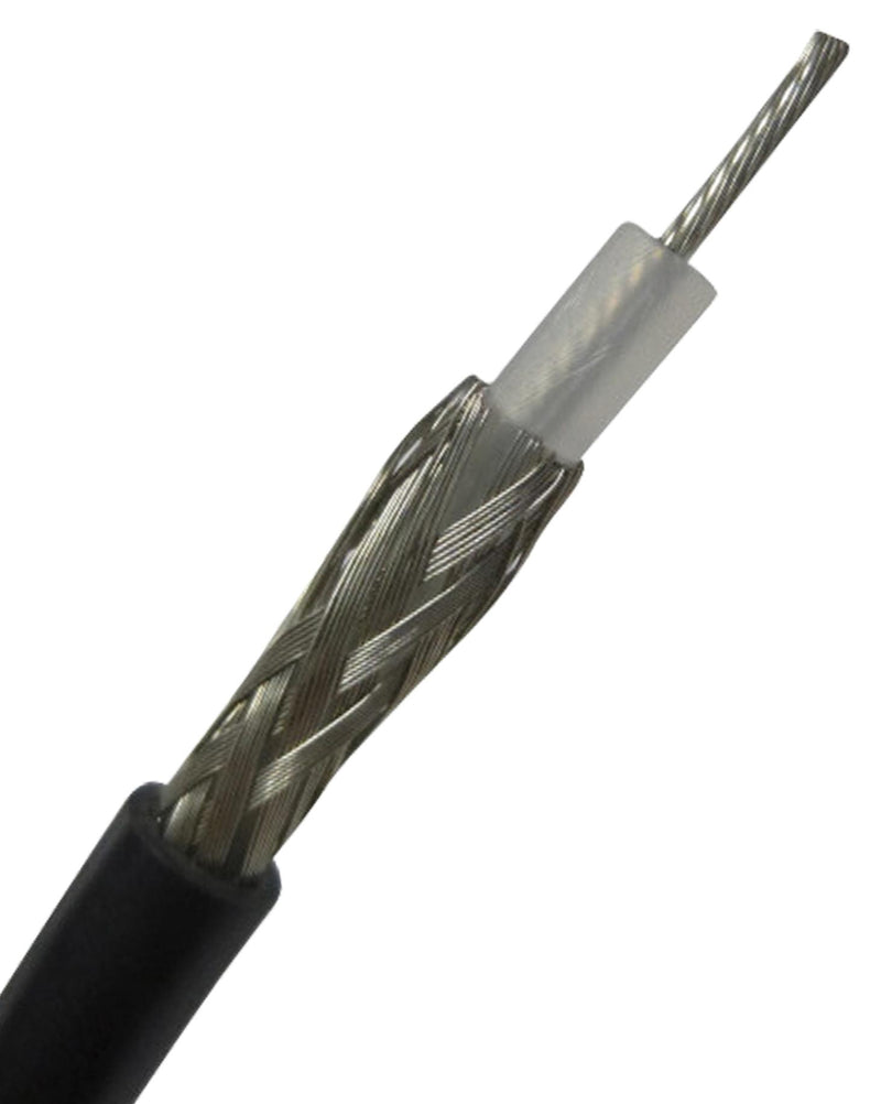 MULTICOMP PRO MP014014 COAXIAL CABLE, RG58A-U, 50 OHM, PE, PVC, BLACK, 100M 03AM6410