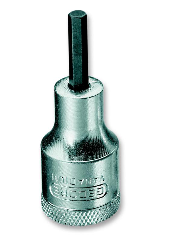 GEDORE IN 19 5 Hex Bit, Socket Driver, Square Drive, 1/2" Drive, 5 mm AF GTIN UPC EAN: 4010886615317 6153150