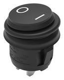WURTH ELEKTRONIK 471006268143 Rocker Switch, IP65, On-Off, SPST-NO, Non Illuminated, Panel, Snap-In, Black, WS-RSTV Series