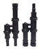 HELLERMANNTYTON 147-50004 Photovoltaic / Solar Connector, 1 Pair, Male & Female Cable Coupler, Cable Mount, IP68